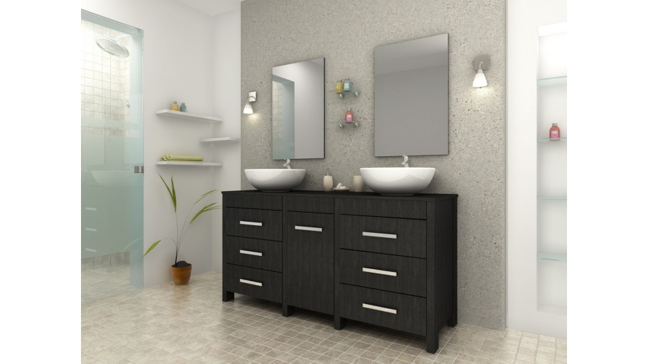 Meuble double vasque salle de bain ikea – salle de bains ... Vasque ikea