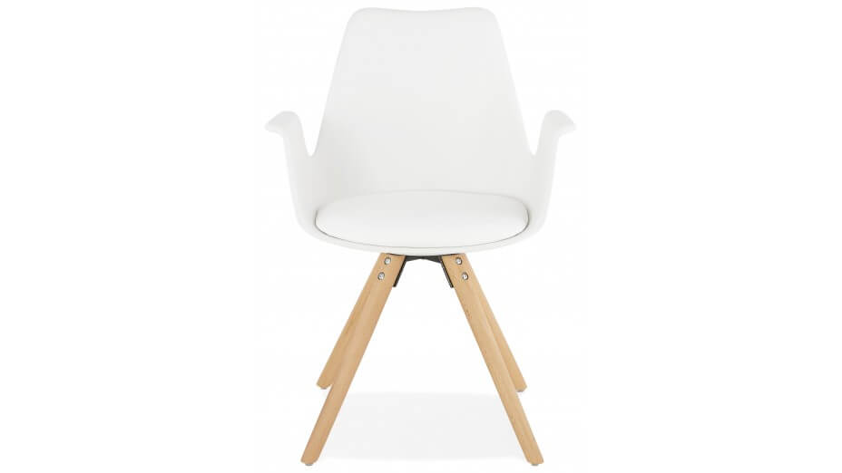 Fauteuil moderne Blanc - LEON