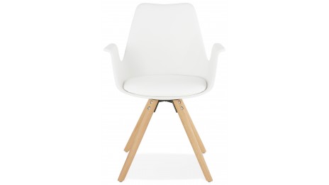 Fauteuil moderne Blanc - LEON