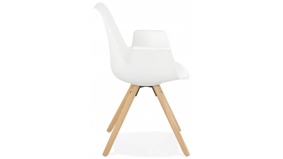 Fauteuil moderne Blanc - LEON