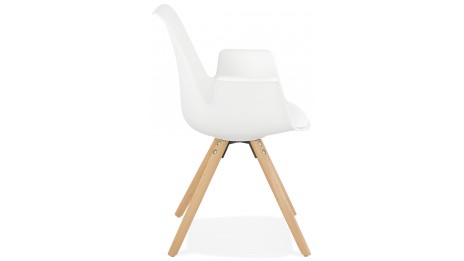 Fauteuil moderne Blanc - LEON