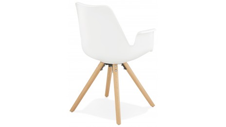 Fauteuil moderne Blanc - LEON