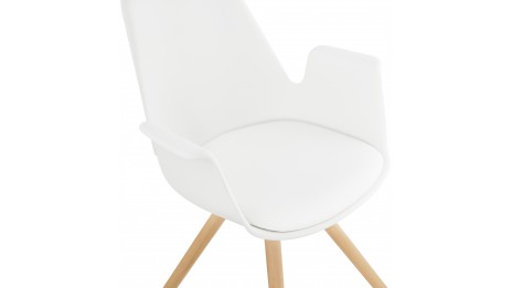 Fauteuil moderne Blanc - LEON