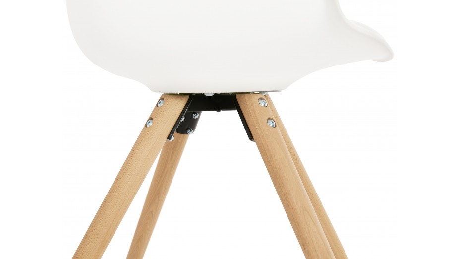 Fauteuil moderne Blanc - LEON