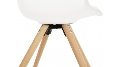 Fauteuil moderne Blanc - LEON