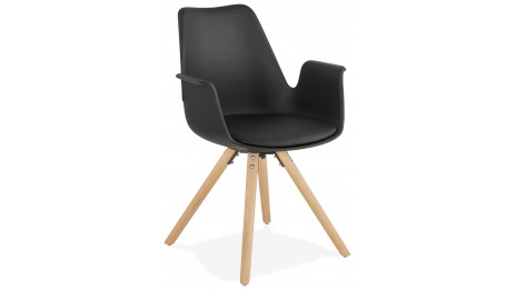 Fauteuil moderne Noir - LEON