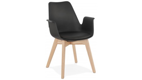 Fauteuil moderne Noir - LEONI