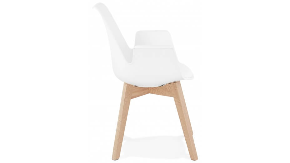 Fauteuil moderne Blanc - LEONI