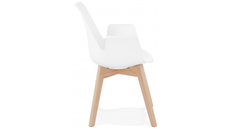 Fauteuil moderne Blanc - LEONI