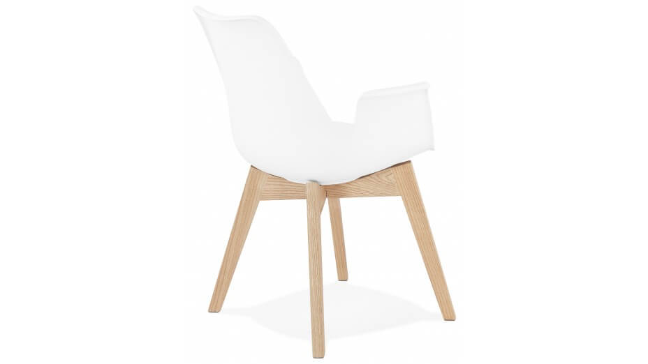 Fauteuil moderne Blanc - LEONI