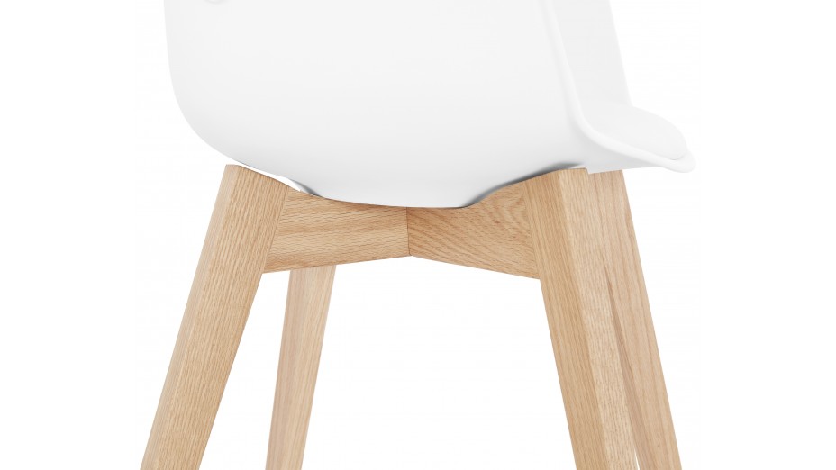 Fauteuil moderne Blanc - LEONI