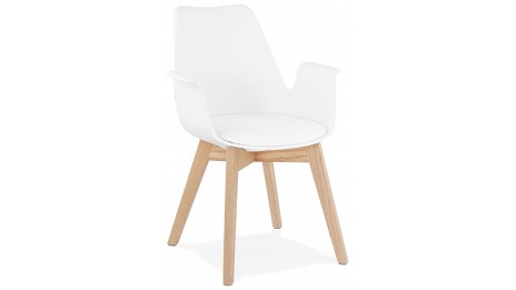 Fauteuil moderne Blanc - LEONI