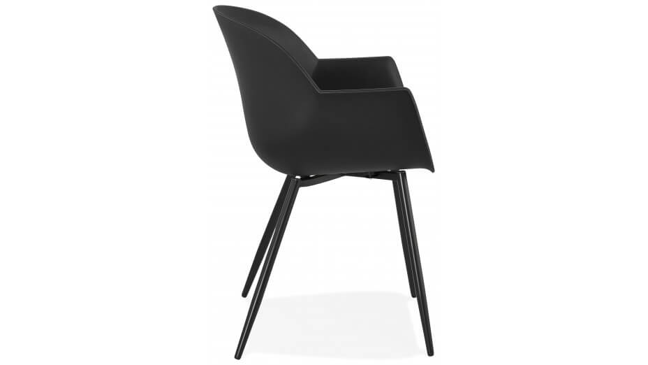 Fauteuil design Noir - MILAN