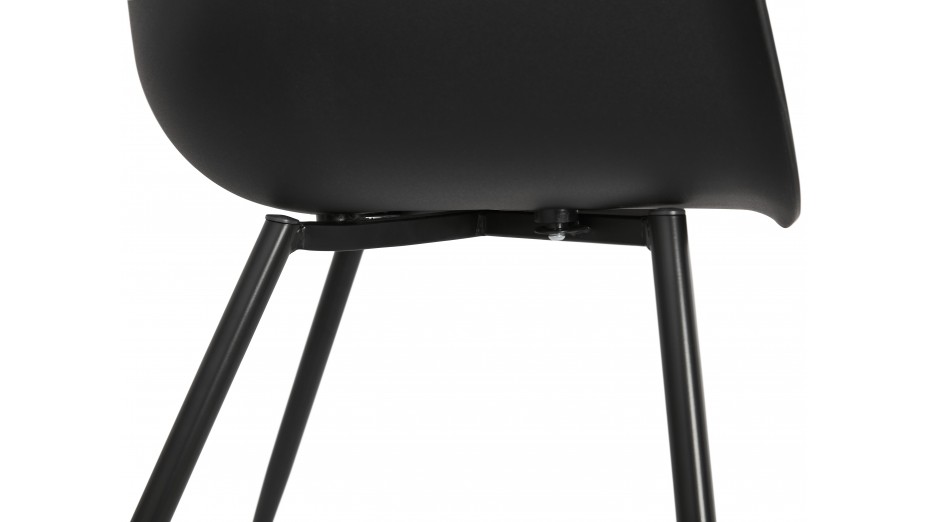 Fauteuil design Noir - MILAN