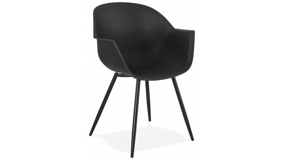 Fauteuil design Noir - MILAN