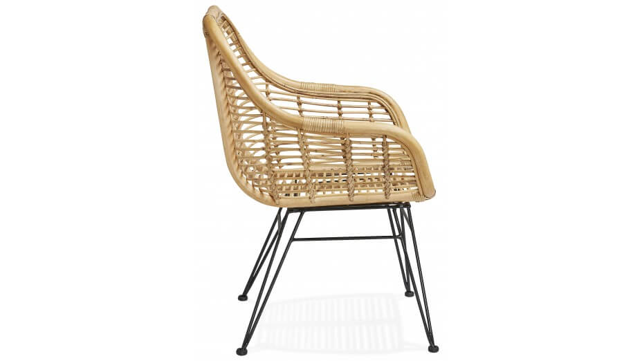 Fauteuil rotin naturel - MOLLY
