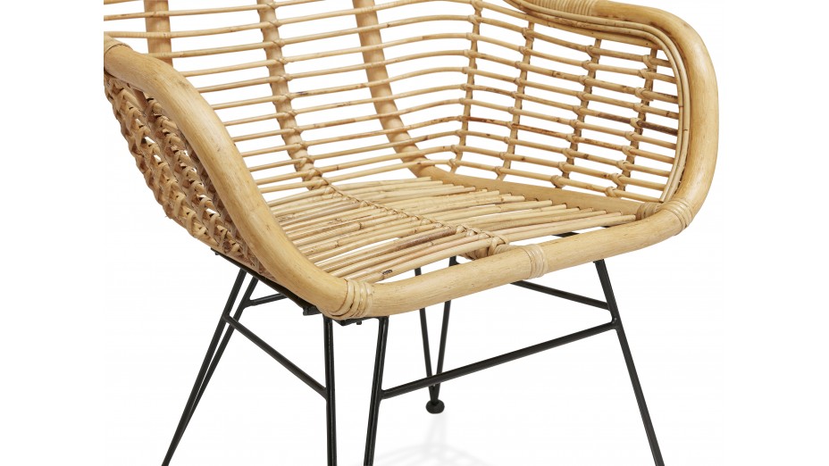 Fauteuil rotin naturel - MOLLY