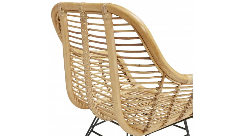 Fauteuil rotin naturel - MOLLY