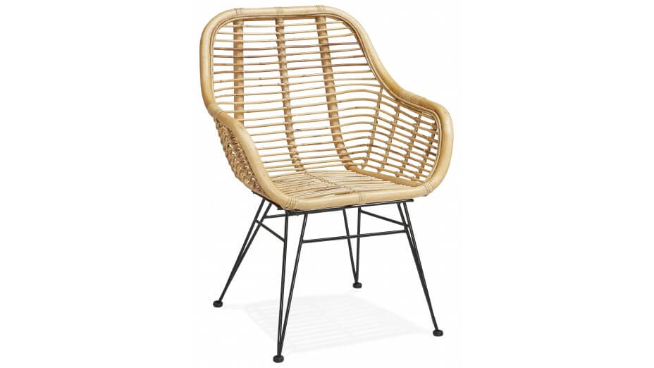 Fauteuil rotin naturel - MOLLY Fauteuil rotin naturel - MOLLY
