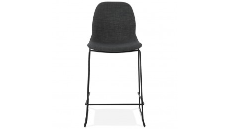 Tabouret snack Mihauteur en tissu Gris foncé - Ely