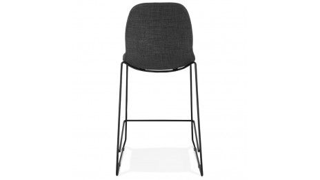 Tabouret snack Mihauteur en tissu Gris foncé - Ely