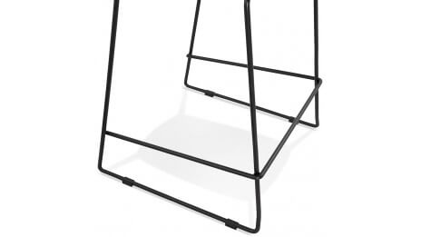 Tabouret de bar blanc design empilable - Ruddy