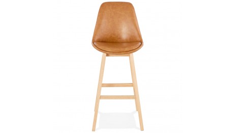 Tabouret de bar similicuir brun - DADDY