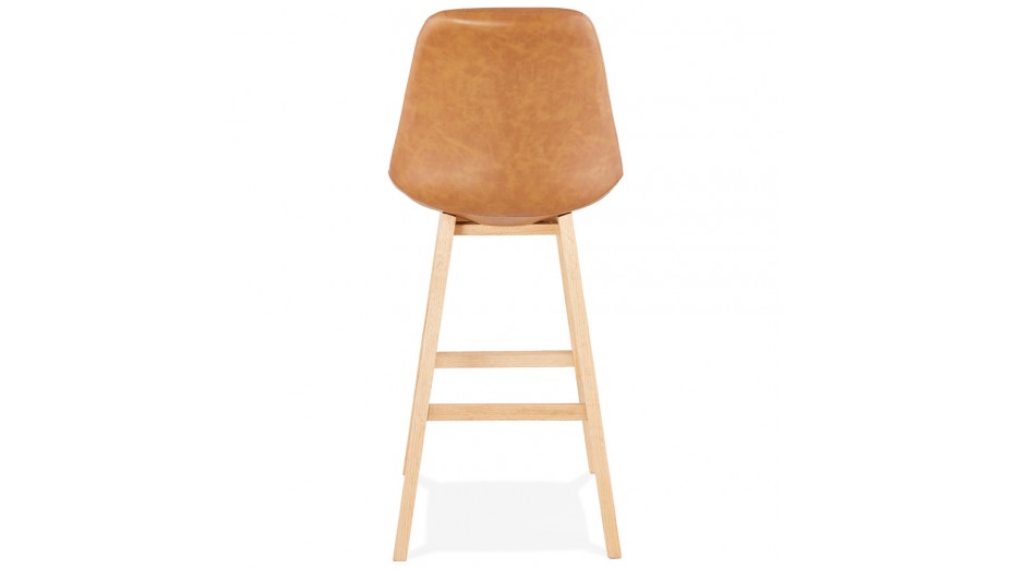 Tabouret de bar similicuir brun - DADDY