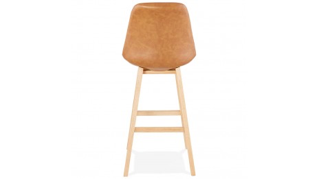 Tabouret de bar similicuir brun - DADDY