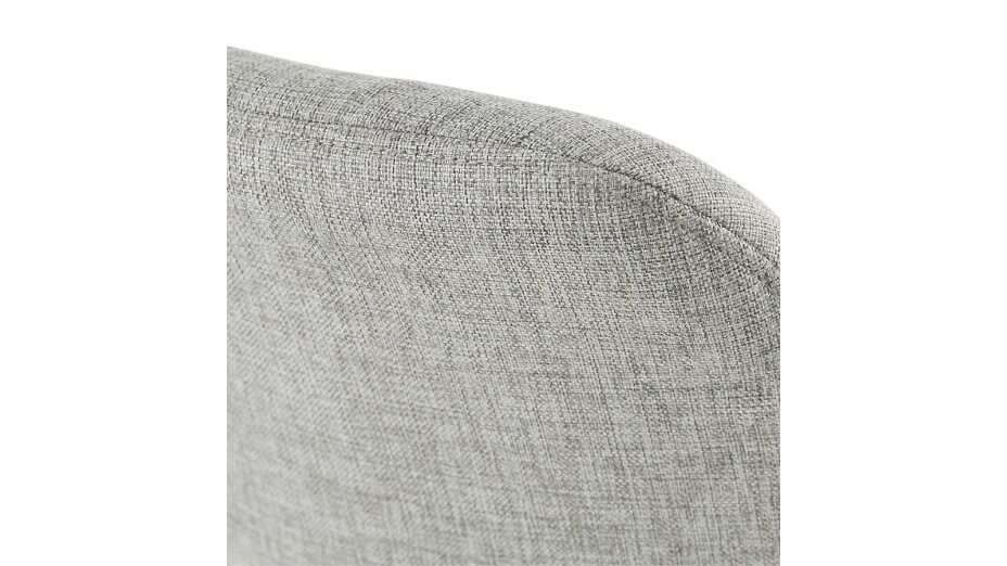 Tabouret de bar scandinave tissu gris - MUM