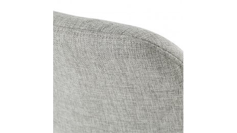 Tabouret de bar scandinave tissu gris - MUM