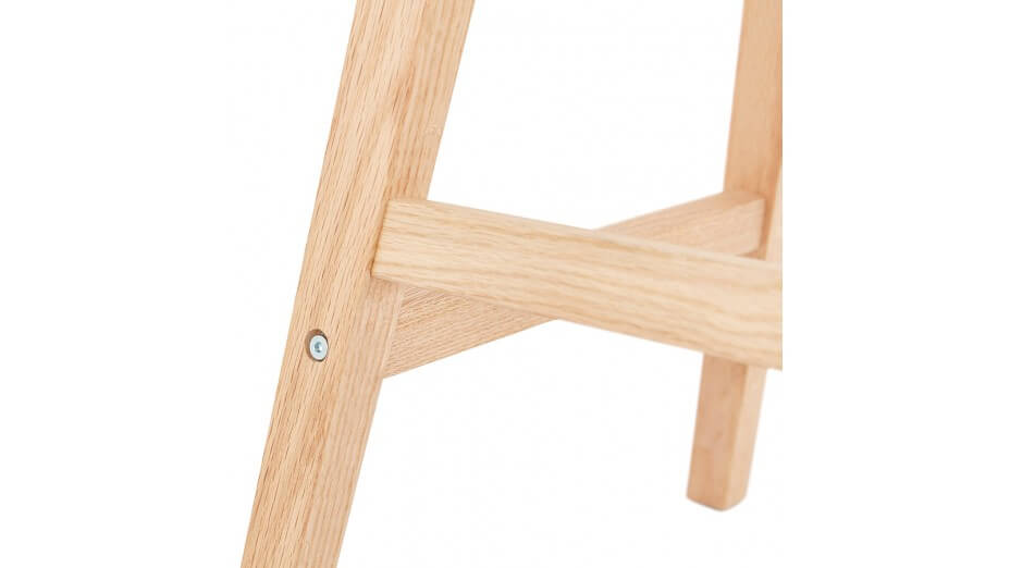 Tabouret snack Mi-hauteur similicuir brun - DADDY