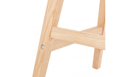 Tabouret snack Mi-hauteur similicuir brun - DADDY
