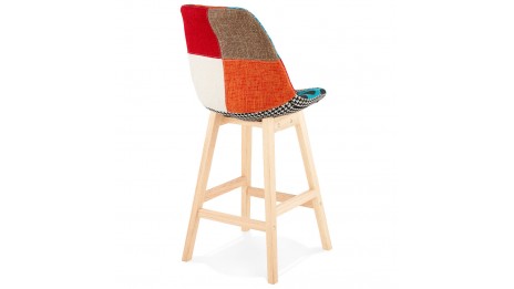 Tabouret snack Mi-hauteur tissu patchwork - Ninon