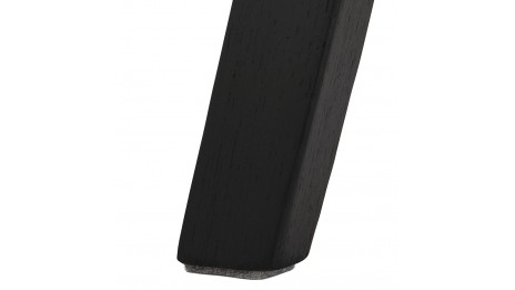Tabouret de bar scandinave tissu gris pieds noir - MUM