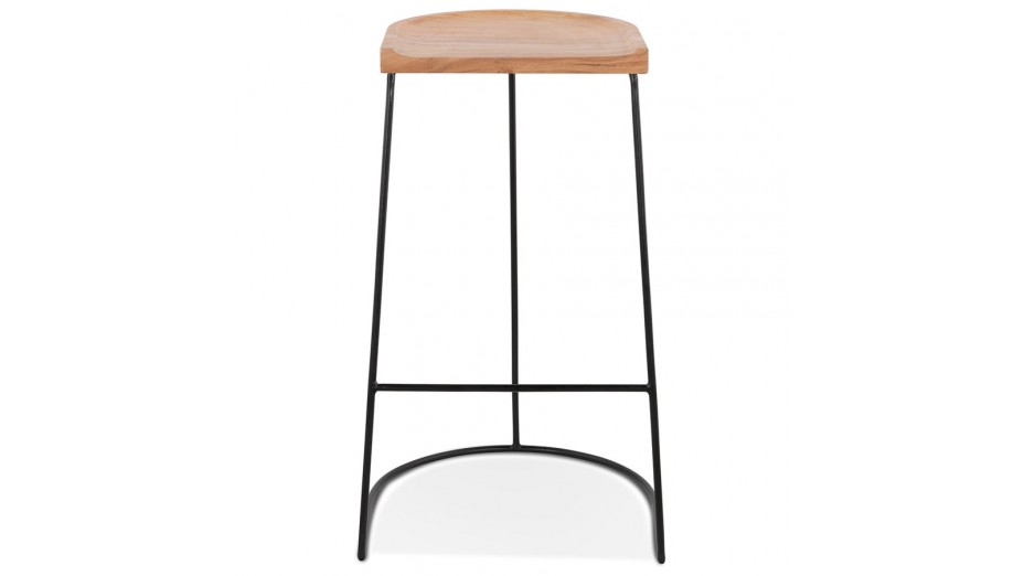Tabouret de bar industriel bois et métal - Hector Tabouret de bar industriel bois et métal - Hector