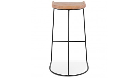 Tabouret de bar industriel bois et métal - Hector