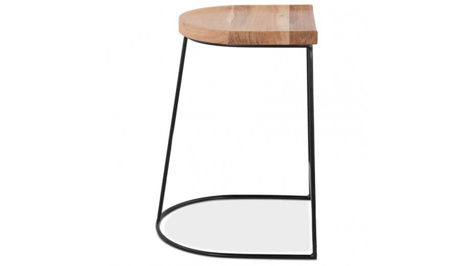 Tabouret snack Mi-hauteur bois et métal - Hector