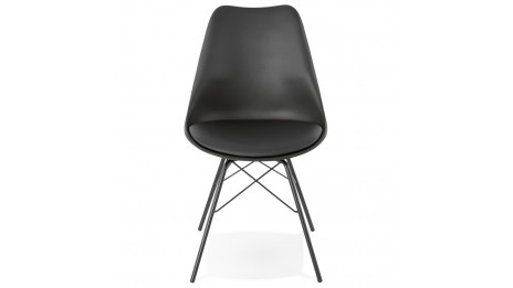 Chaise noire design - Claudy