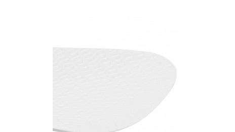 Chaise design Blanche pieds chrome - Lassy