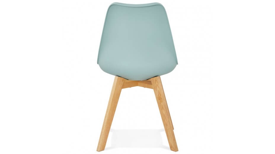 Chaise bleu pied bois - Trendy