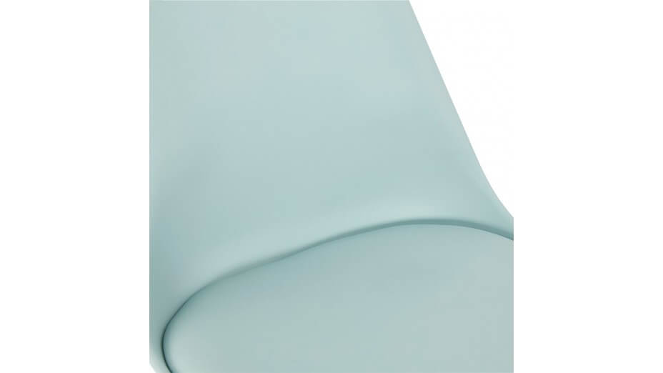 Chaise bleu pied bois - Trendy