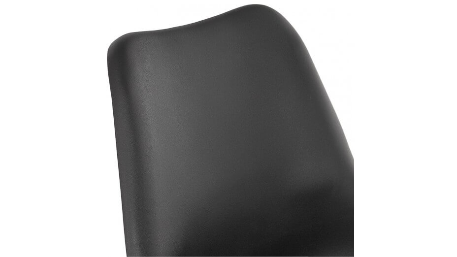 Chaise moderne noire pied noir - NEW