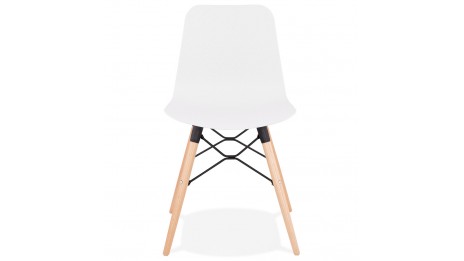 Chaise style scandinave blanche - CARO
