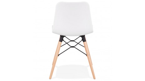 Chaise style scandinave blanche - CARO