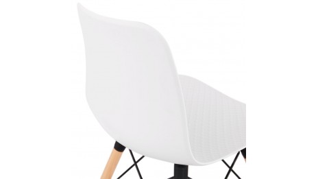 Chaise style scandinave blanche - CARO