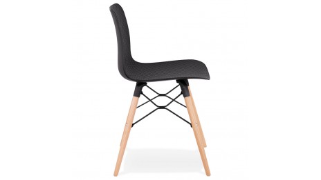 Chaise style scandinave noire - CARO