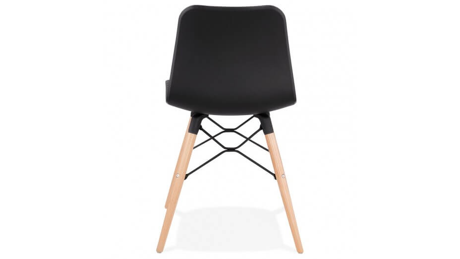 Chaise style scandinave noire - CARO