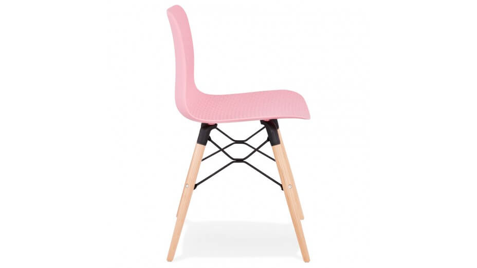 Chaise style scandinave rose - CARO