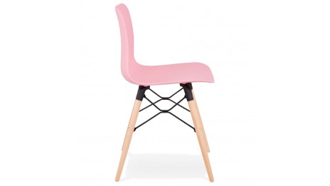 Chaise style scandinave rose - CARO